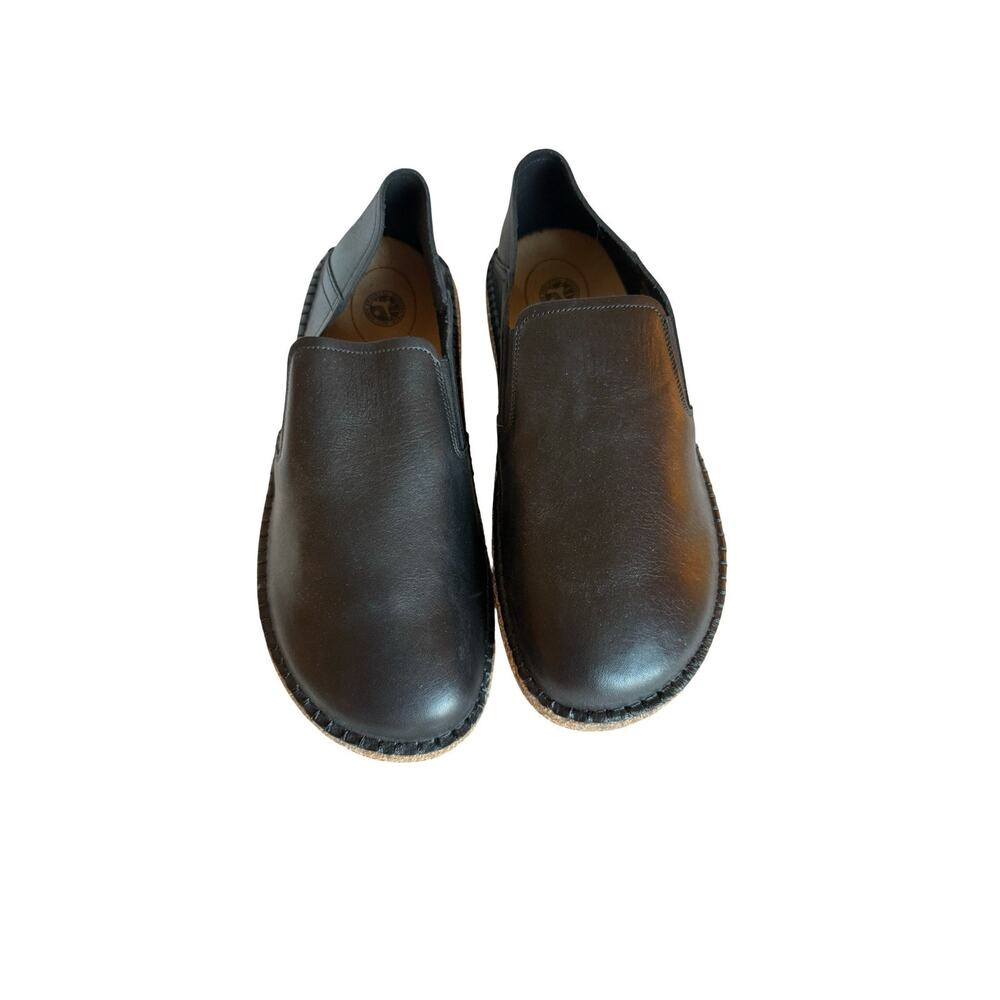 Birkenstock Callan Size 42 Mens Size 9 Black Leather Slip On Cork Footbed NWOB
